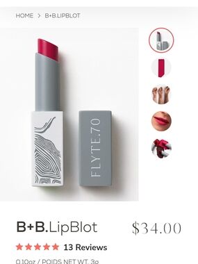 Flyte 70 Matte Lipstick - Cherry Pie — Sheer Matte Lipstick- .10oz